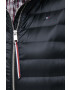Tommy Hilfiger Пухен елек дамски в черно с преходна изолация - Pepit.bg