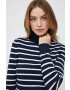 Tommy Hilfiger Пуловер дамски в тъмносиньо с поло - Pepit.bg