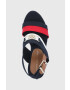 Tommy Hilfiger Сандали дамско в тъмносиньо със скосена платформа - Pepit.bg
