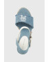 Tommy Hilfiger Сандали DENIM WEDGE SANDAL в синьо със скосена платформа FW0FW07079 - Pepit.bg