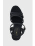 Tommy Hilfiger Сандали ESSENTIAL BASIC WEDGE SANDAL в тъмносиньо със скосена платформа FW0FW07220 - Pepit.bg