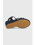 Tommy Hilfiger Сандали ESSENTIAL BASIC WEDGE SANDAL в тъмносиньо със скосена платформа FW0FW07220 - Pepit.bg