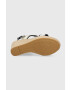 Tommy Hilfiger Сандали GOLDEN WEBBING WEDGE в тъмносиньо със скосена платформа FW0FW07089 - Pepit.bg