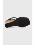Tommy Hilfiger Сандали HARDWARE WEDGE SANDAL в черно със скосена платформа FW0FW07074 - Pepit.bg