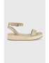 Tommy Hilfiger Сандали ROPE FLATFORM в бежово с платформа FW0FW07019 - Pepit.bg