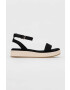 Tommy Hilfiger Сандали ROPE FLATFORM в черно с платформа FW0FW07019 - Pepit.bg