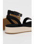 Tommy Hilfiger Сандали ROPE FLATFORM в черно с платформа FW0FW07019 - Pepit.bg