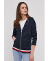 Tommy Hilfiger Суичър дамски в тъмносиньо с изчистен дизайн - Pepit.bg
