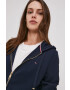 Tommy Hilfiger Суичър дамски в тъмносиньо с изчистен дизайн - Pepit.bg