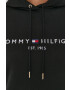 Tommy Hilfiger Суичър дамски в черно с апликация - Pepit.bg