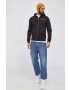 Tommy Hilfiger Суичър мъжки в черно с апликация - Pepit.bg