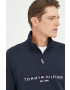 Tommy Hilfiger Суичър в тъмносиньо с апликация - Pepit.bg