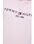 Tommy Hilfiger Суичър в розово с качулка с апликация - Pepit.bg