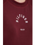 Tommy Hilfiger Суичър в бордо с принт - Pepit.bg