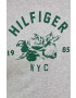 Tommy Hilfiger Суичър в сиво с качулка с принт - Pepit.bg