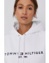 Tommy Hilfiger Суичър дамски в бяло с апликация - Pepit.bg