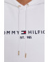 Tommy Hilfiger Суичър дамски в бяло с апликация - Pepit.bg