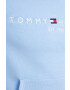 Tommy Hilfiger Суичър в синьо с качулка с апликация - Pepit.bg