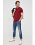 Tommy Hilfiger Тениска в бордо с изчистен дизайн - Pepit.bg