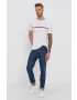 Tommy Hilfiger Тениска мъжка в бяло с принт - Pepit.bg