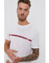 Tommy Hilfiger Тениска мъжка в бяло с принт - Pepit.bg