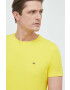 Tommy Hilfiger Тениска в жълто с десен - Pepit.bg