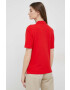 Tommy Hilfiger Тениска с яка в червено - Pepit.bg