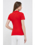 Tommy Hilfiger Тениска с яка в червено - Pepit.bg