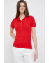 Tommy Hilfiger Тениска с яка в червено - Pepit.bg