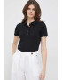 Tommy Hilfiger Тениска с яка в черно - Pepit.bg