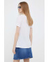 Tommy Hilfiger Тениска с лен в бяло - Pepit.bg