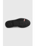 Tommy Hilfiger Велурени боти челси Th Coin Flat Boot в черно с равна подметка - Pepit.bg