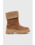 Tommy Hilfiger Велурени боти Warm Lining Suede Low Boot в кафяво с платформа с изолация - Pepit.bg