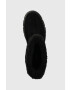 Tommy Hilfiger Велурени боти Warm Lining Suede Low Boot в черно с платформа с лека изолация - Pepit.bg