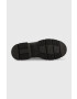 Tommy Hilfiger Велурени боти Warm Lining Suede Low Boot в черно с платформа с лека изолация - Pepit.bg