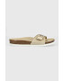 Tommy Hilfiger Велурени чехли TH MULE SANDAL SUEDE в бежово FW0FW07071 - Pepit.bg