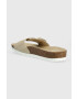 Tommy Hilfiger Велурени чехли TH MULE SANDAL SUEDE в бежово FW0FW07071 - Pepit.bg