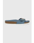 Tommy Hilfiger Велурени чехли TH MULE SANDAL SUEDE в синьо FW0FW07071 - Pepit.bg