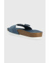 Tommy Hilfiger Велурени чехли TH MULE SANDAL SUEDE в синьо FW0FW07071 - Pepit.bg