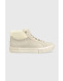 Tommy Hilfiger Велурени маратонки Warmlined High Sneaker в бежово - Pepit.bg