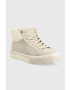 Tommy Hilfiger Велурени маратонки Warmlined High Sneaker в бежово - Pepit.bg