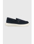 Tommy Hilfiger Велурени мокасини HYBRID LOAFER в тъмносиньо FM0FM04440 - Pepit.bg