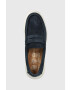 Tommy Hilfiger Велурени мокасини HYBRID LOAFER в тъмносиньо FM0FM04440 - Pepit.bg