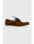 Tommy Hilfiger Велурени мокасини TH BOAT SHOE CORE SUEDE в кафяво FM0FM04505 - Pepit.bg