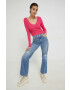Tommy Jeans Блуза с дълги ръкави в бяло - Pepit.bg