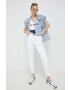 Tommy Jeans Боди дамско в бяло - Pepit.bg