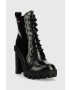 Tommy Jeans Боти Heeled Boot в черно с висок ток - Pepit.bg