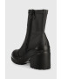 Tommy Jeans Боти Heeled Boot в черно с висок ток - Pepit.bg
