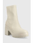 Tommy Jeans Боти Heeled Boot в бежово с висок ток - Pepit.bg