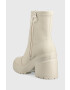 Tommy Jeans Боти Heeled Boot в бежово с висок ток - Pepit.bg